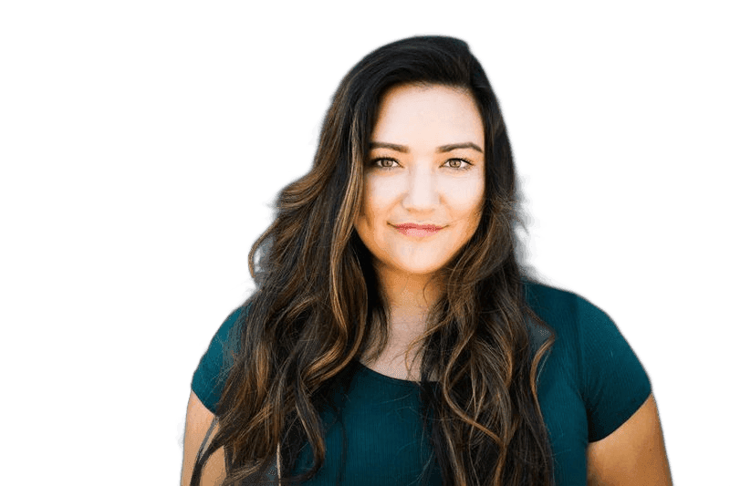 Same person with background removed, shown on transparent checkerboard